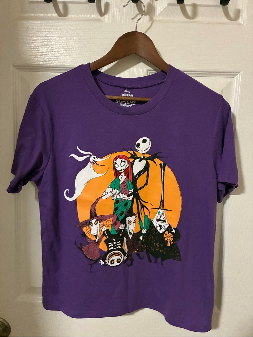 Disney Purple The Nightmare Before Christmas Kids Graphic Tee